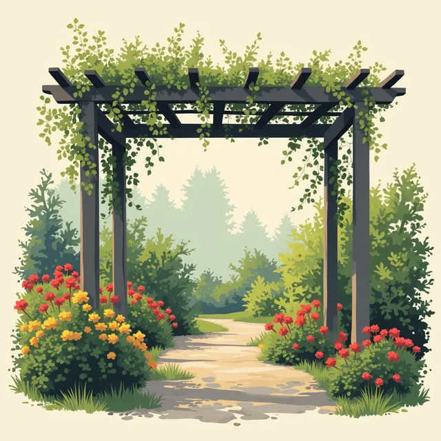 thumbnail for publication: Arbor, Trellis, or Pergola—What's in Your Garden? A Mini-Dictionary of Garden Structures and Plant Forms